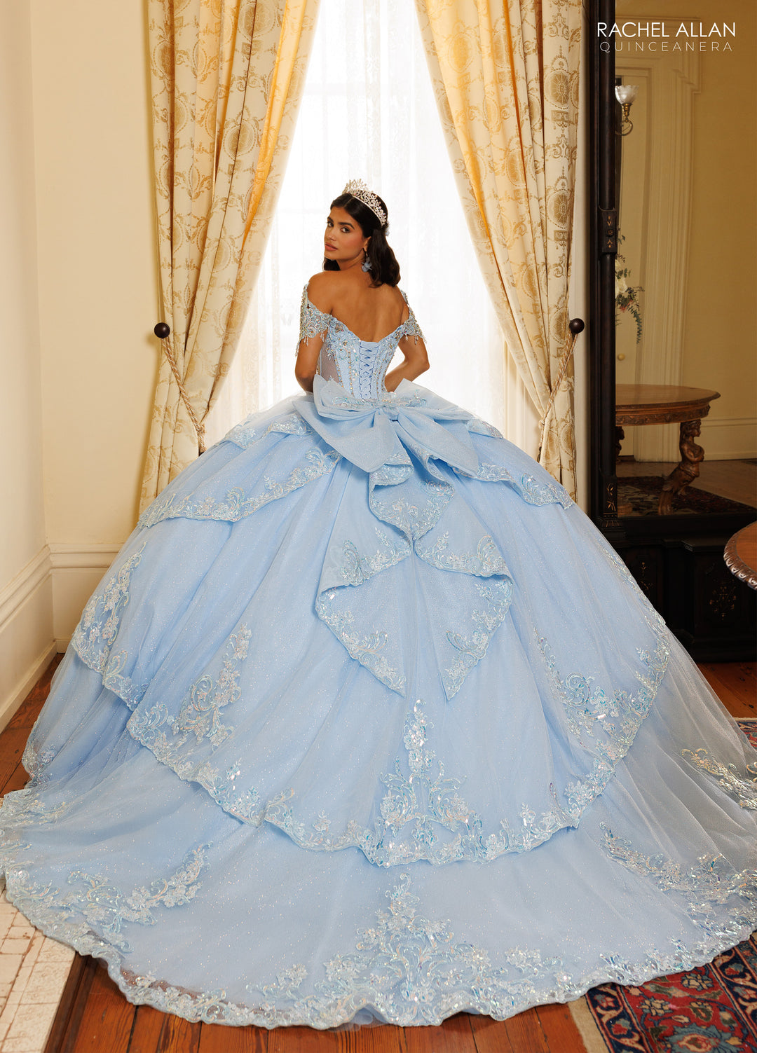 Long Sleeve Quinceanera Dress by Rachel Allan RQ3182