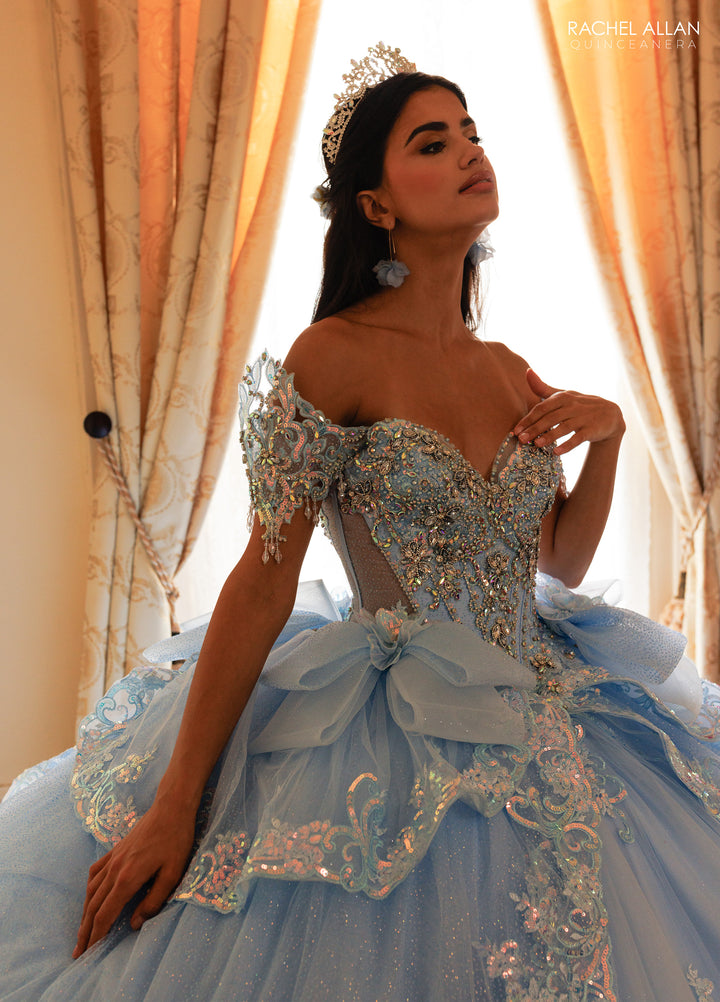 Long Sleeve Quinceanera Dress by Rachel Allan RQ3182