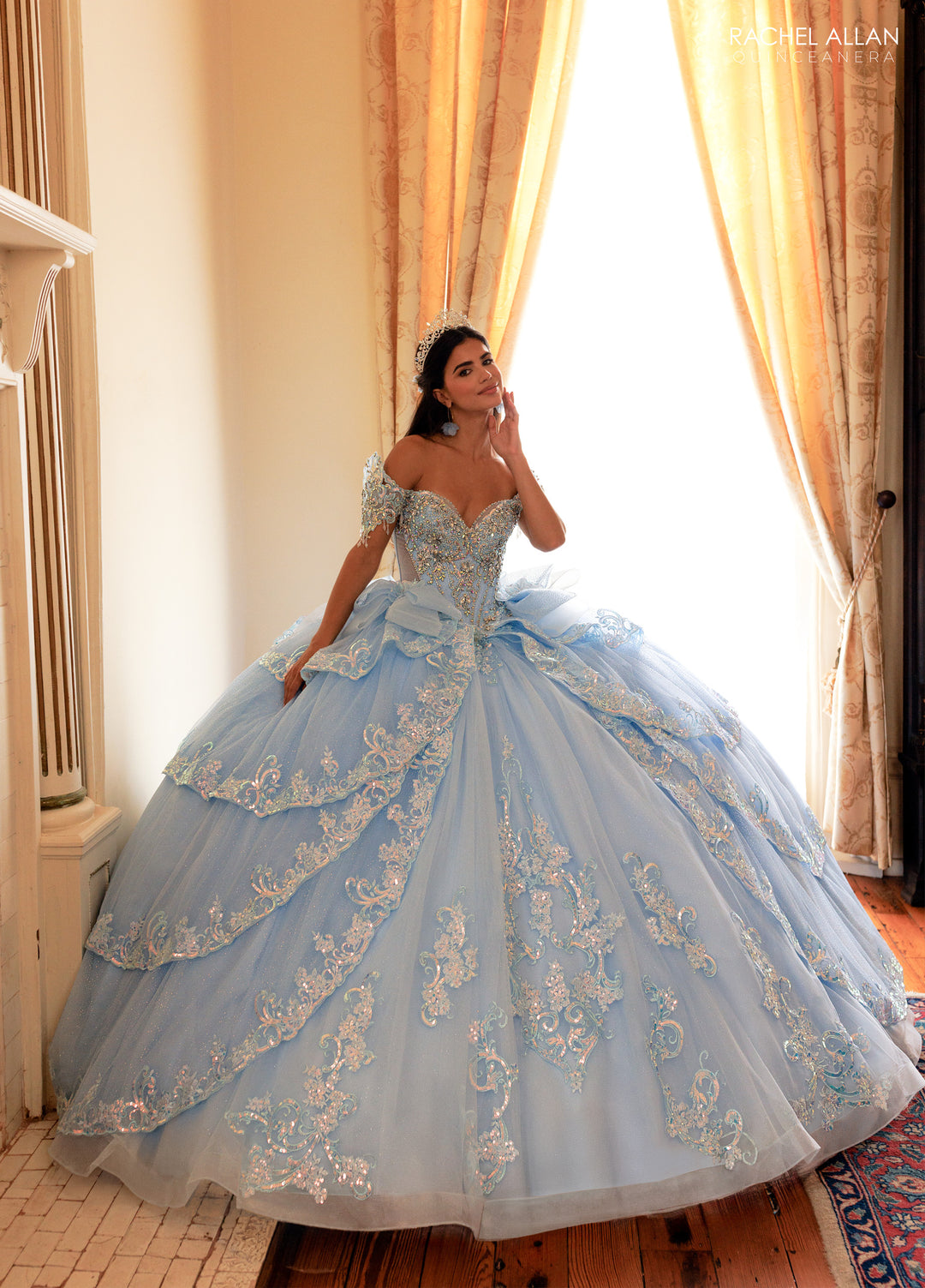Long Sleeve Quinceanera Dress by Rachel Allan RQ3182