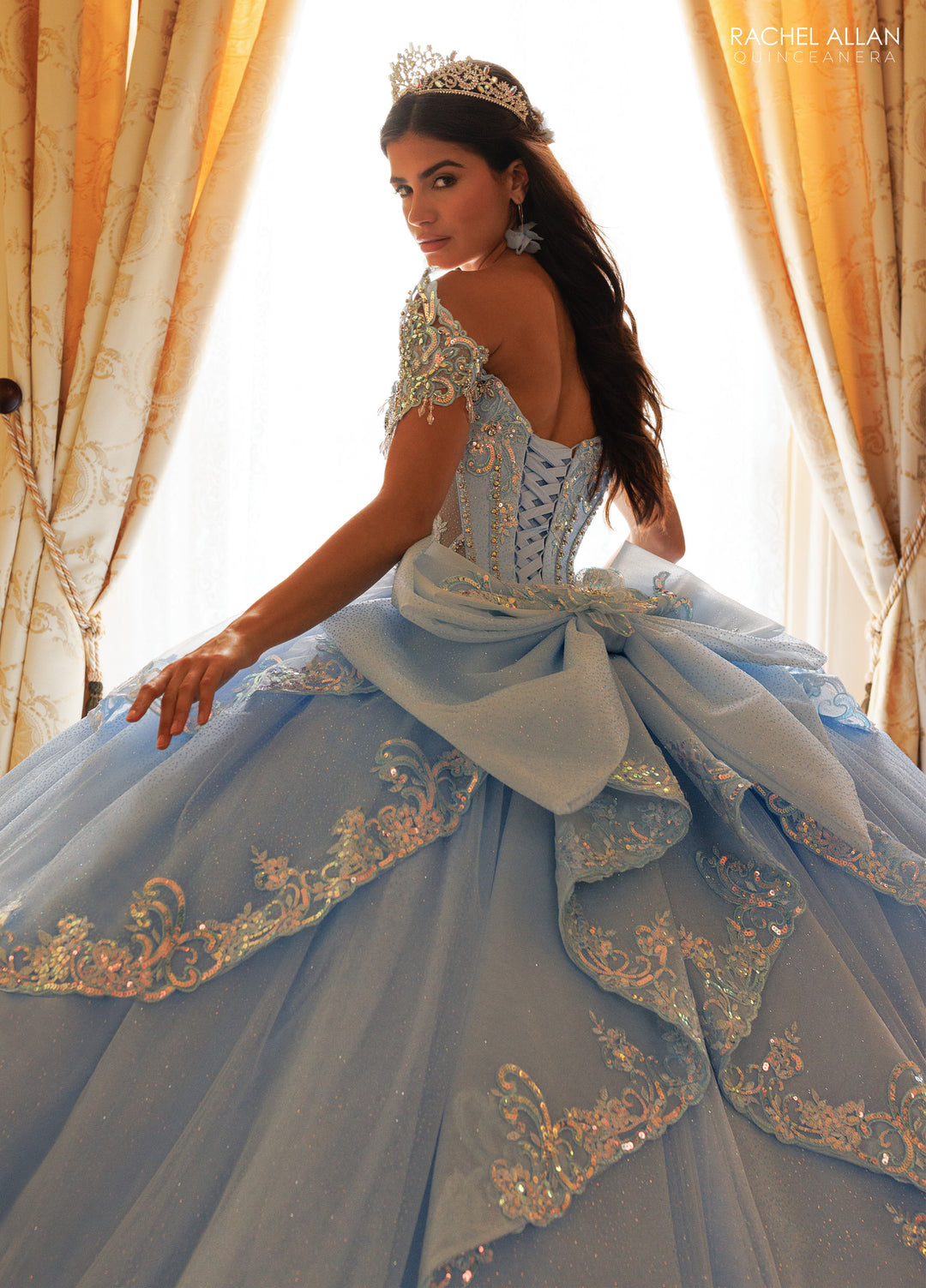 Long Sleeve Quinceanera Dress by Rachel Allan RQ3182
