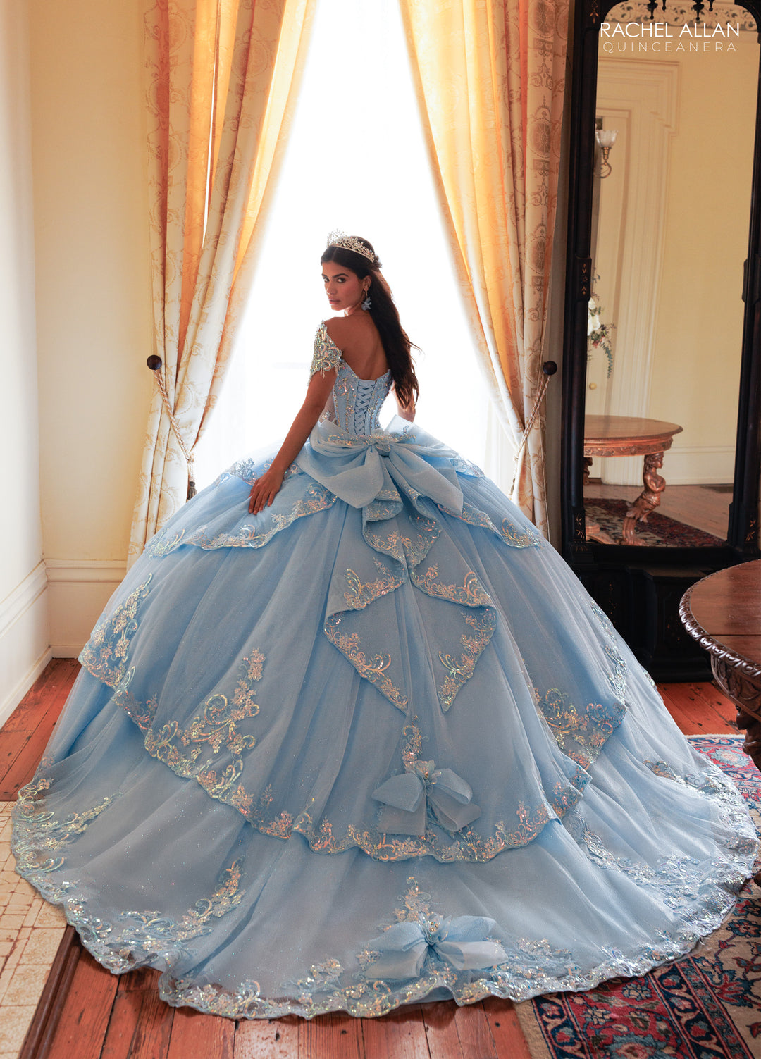 Long Sleeve Quinceanera Dress by Rachel Allan RQ3182