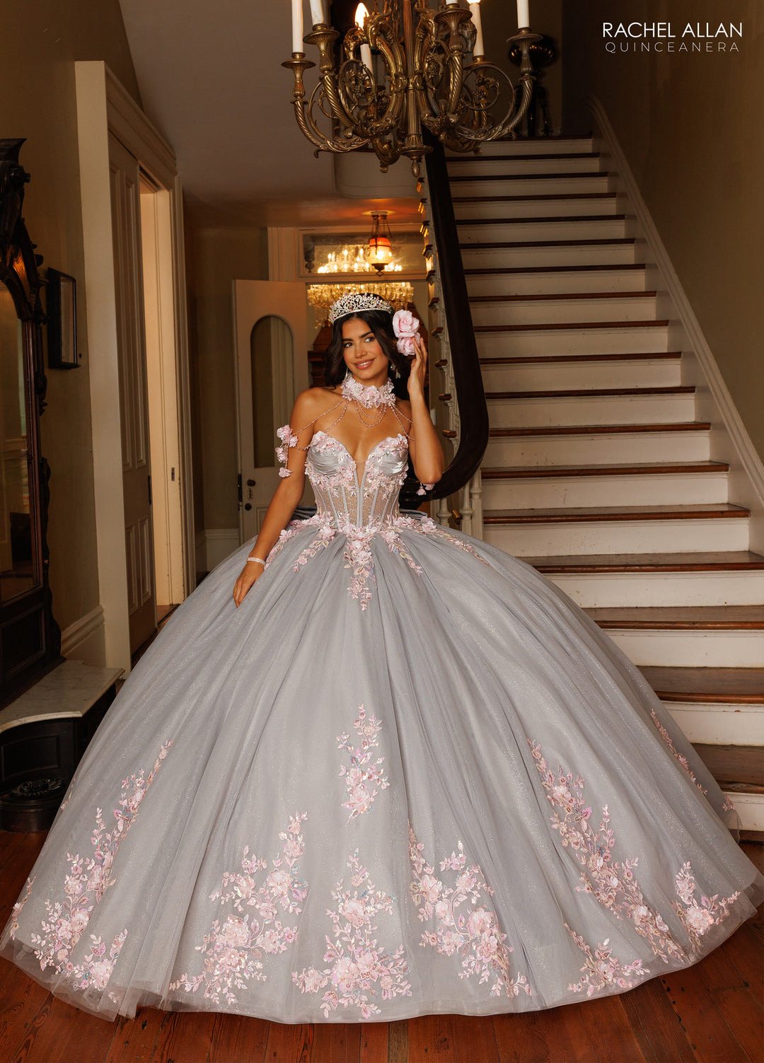 silver quinceanera dresses Beautiful Glitter Sequin Ball Gown Golden Dresses, Sequins Gradient Formal Dress 30W Occasion Quinceanera Dresses 2026 | Ball