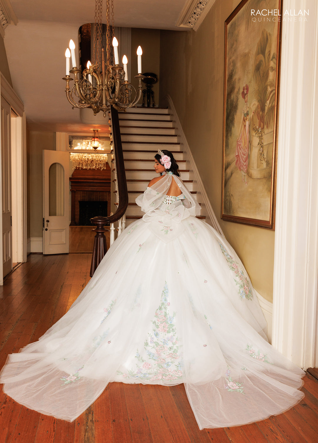 Puff Sleeve Quinceanera Dress by Rachel Allan RQ3186