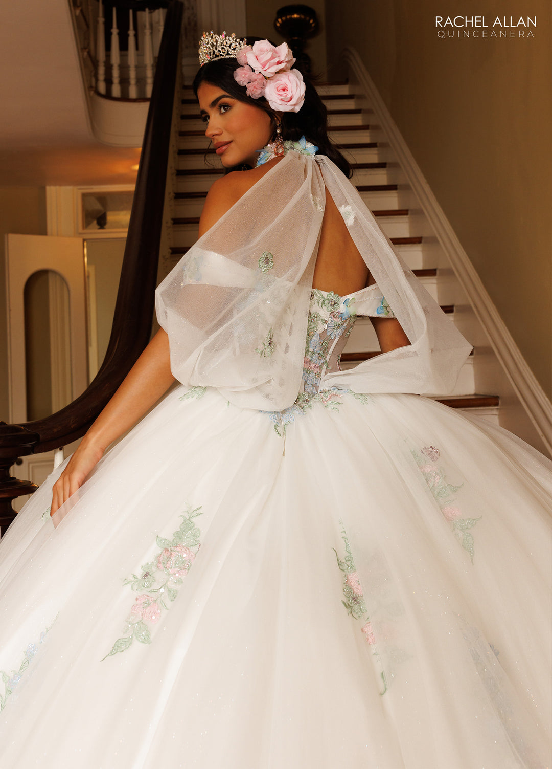 Puff Sleeve Quinceanera Dress by Rachel Allan RQ3186