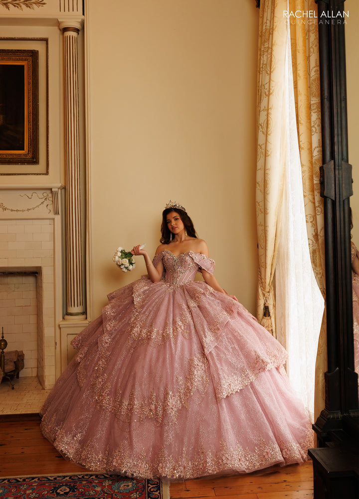 Off Shoulder Quinceanera Dress by Rachel Allan RQ3188