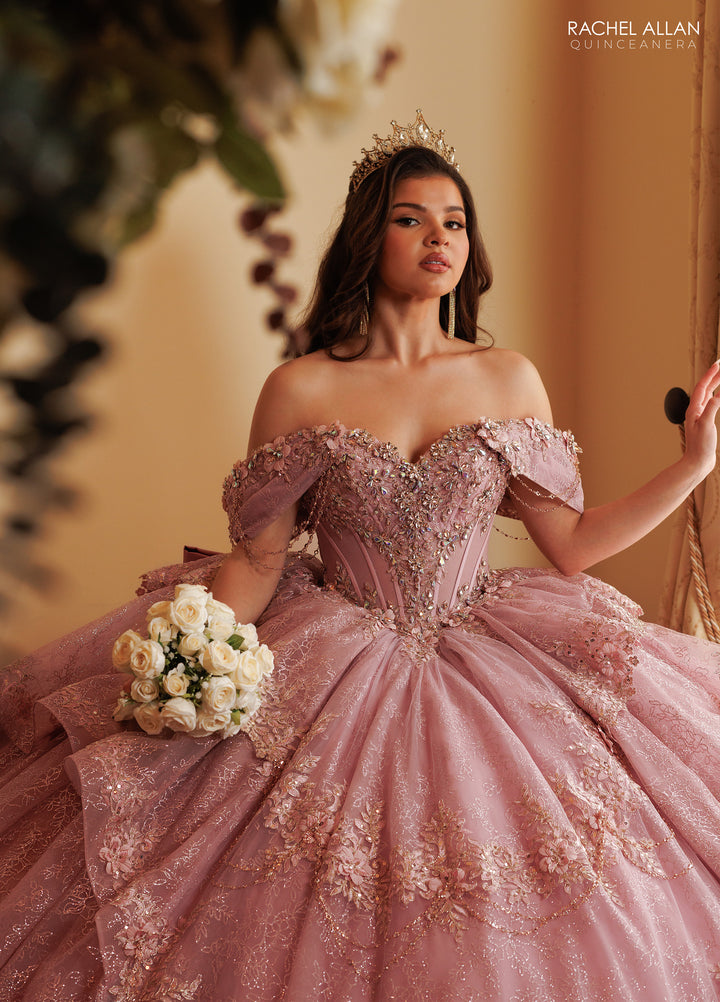 Off Shoulder Quinceanera Dress by Rachel Allan RQ3188