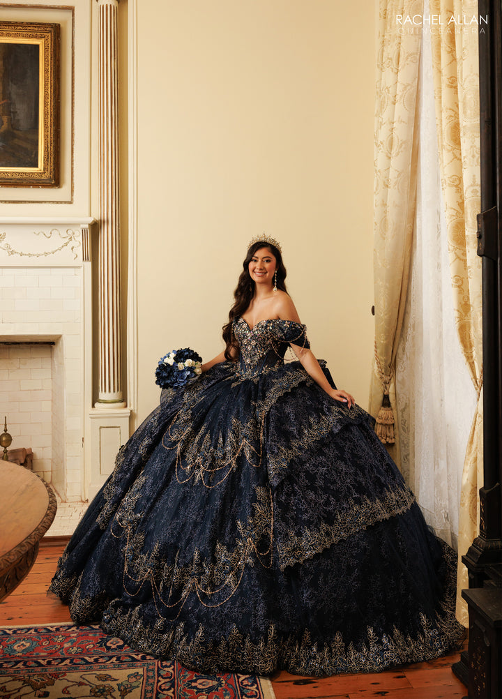 Off Shoulder Quinceanera Dress by Rachel Allan RQ3188