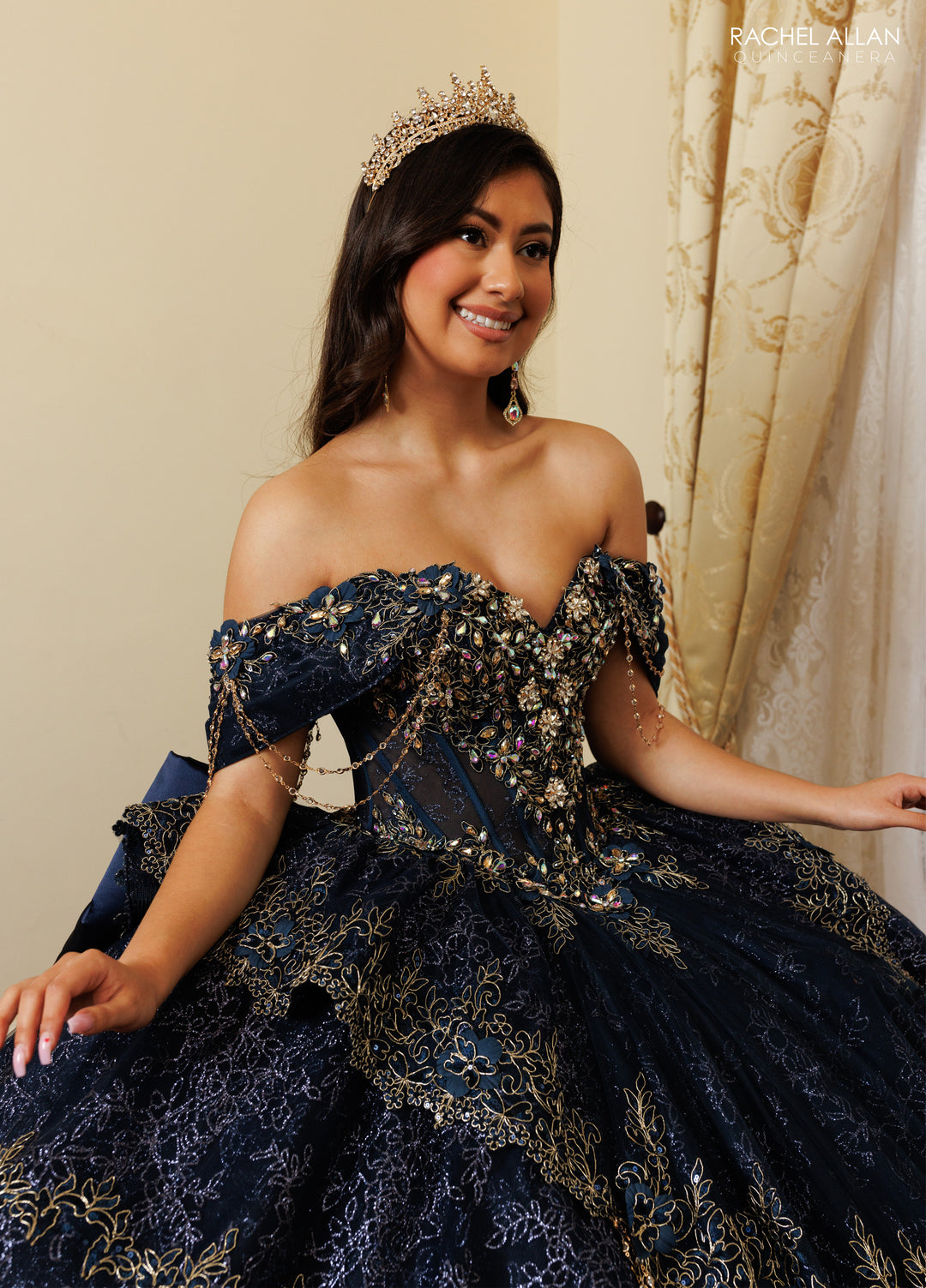 Off Shoulder Quinceanera Dress by Rachel Allan RQ3188