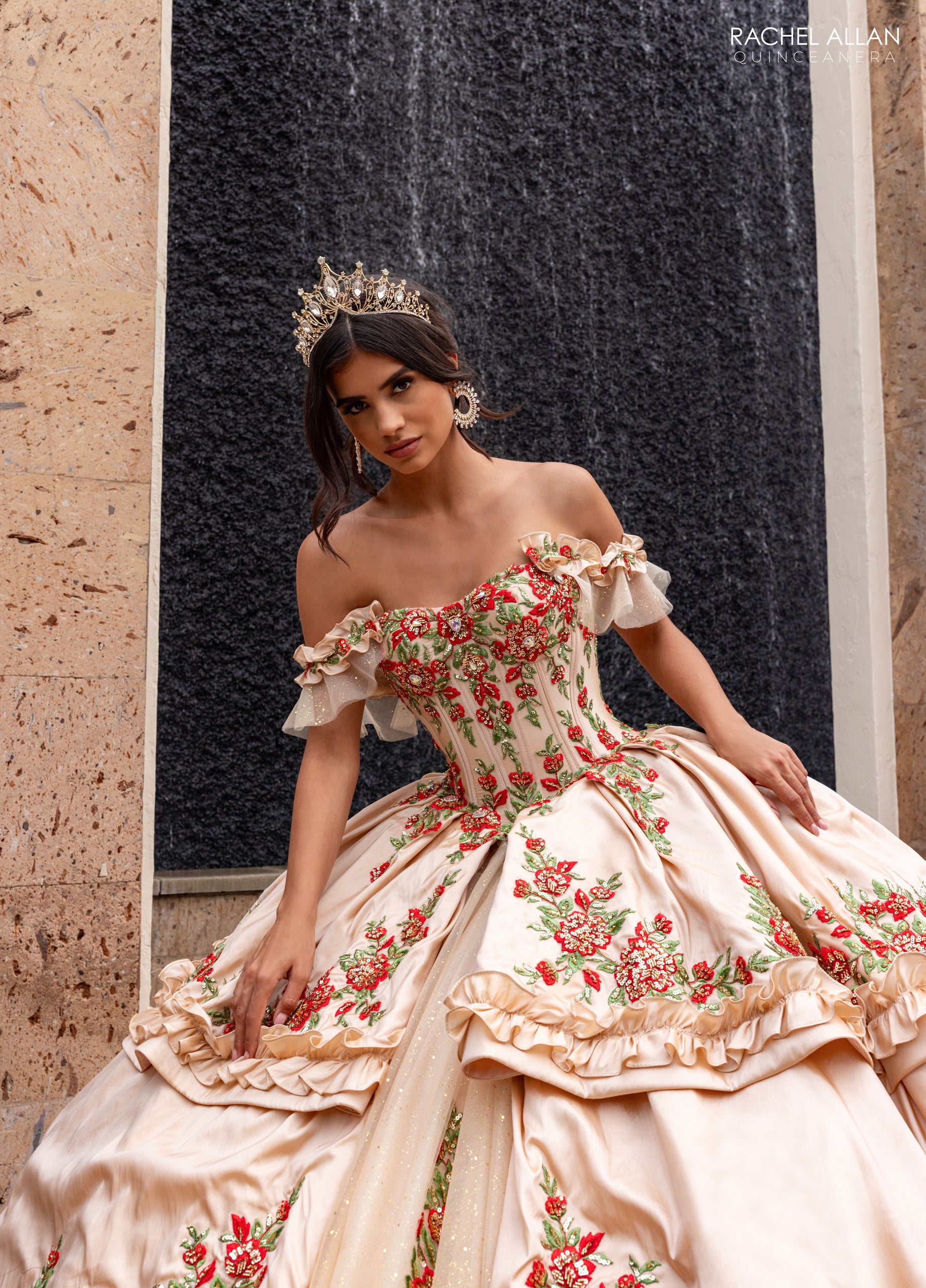 Floral Charro Quinceanera Dress by Rachel Allan RQ5015 – ABC Fashion