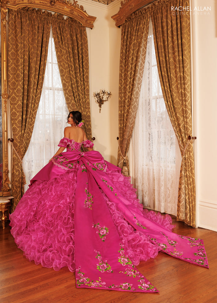 Charro Ruffled Quinceanera Dress by Rachel Allan RQ5021