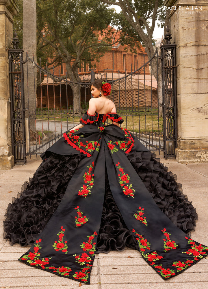 Charro Ruffled Quinceanera Dress by Rachel Allan RQ5021
