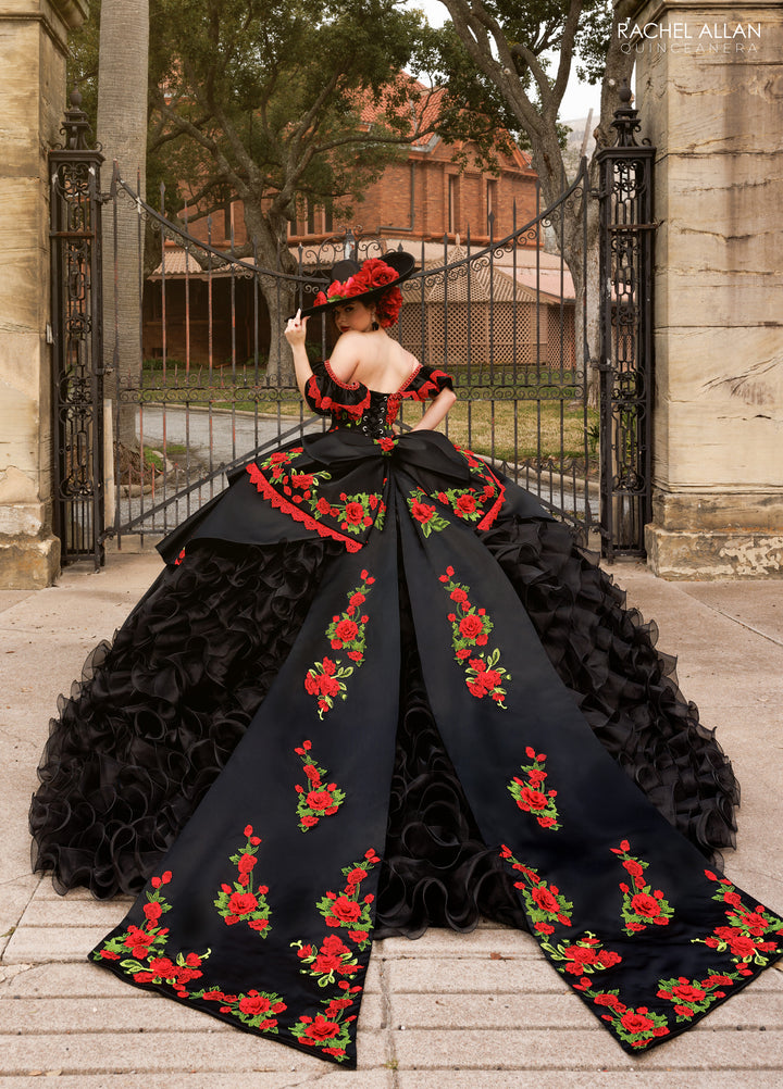 Charro Ruffled Quinceanera Dress by Rachel Allan RQ5021