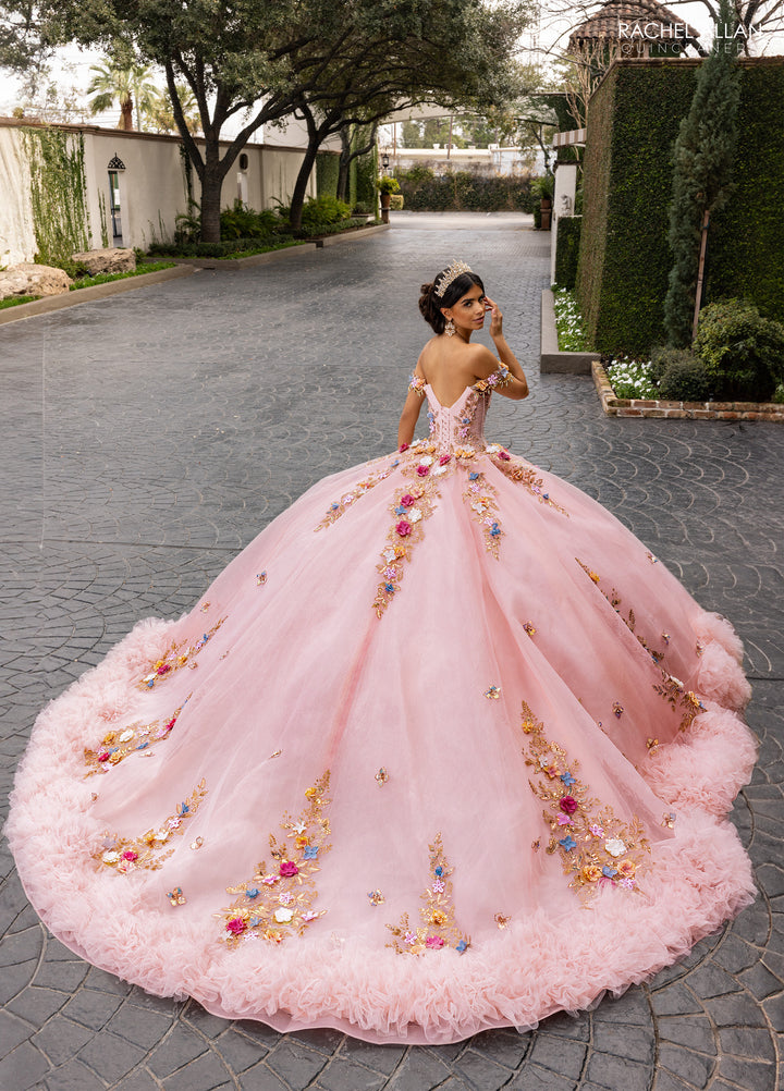 3D Floral Quinceanera Dress by Rachel Allan RQ6000