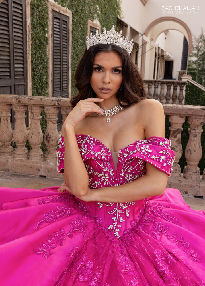 Off Shoulder Quinceanera Dress by Rachel Allan RQ6001