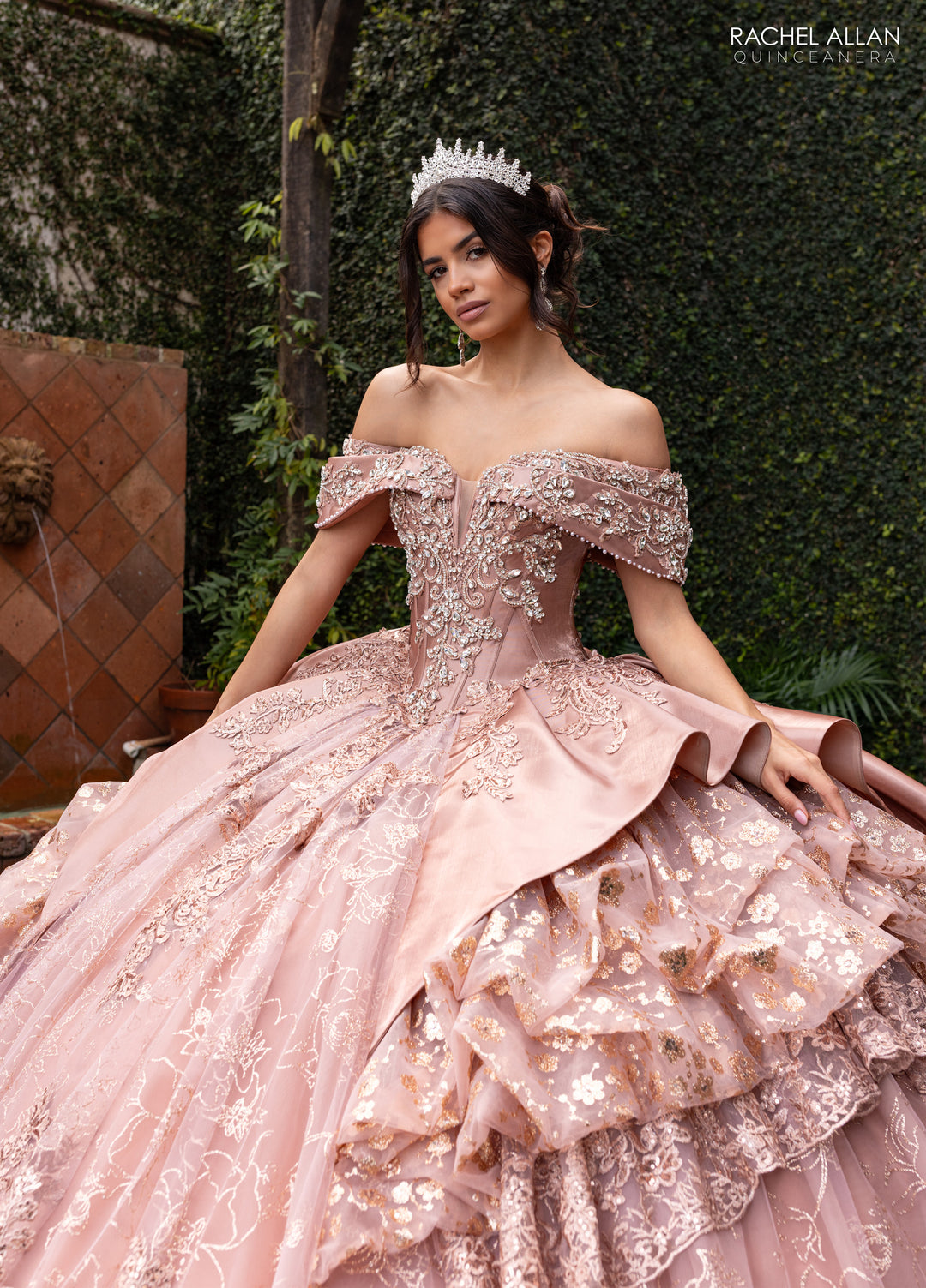 Off Shoulder Quinceanera Dress by Rachel Allan RQ6001