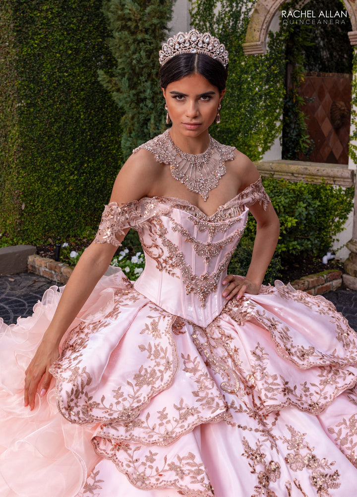 Ruffled Quinceanera Dress by Rachel Allan RQ6004