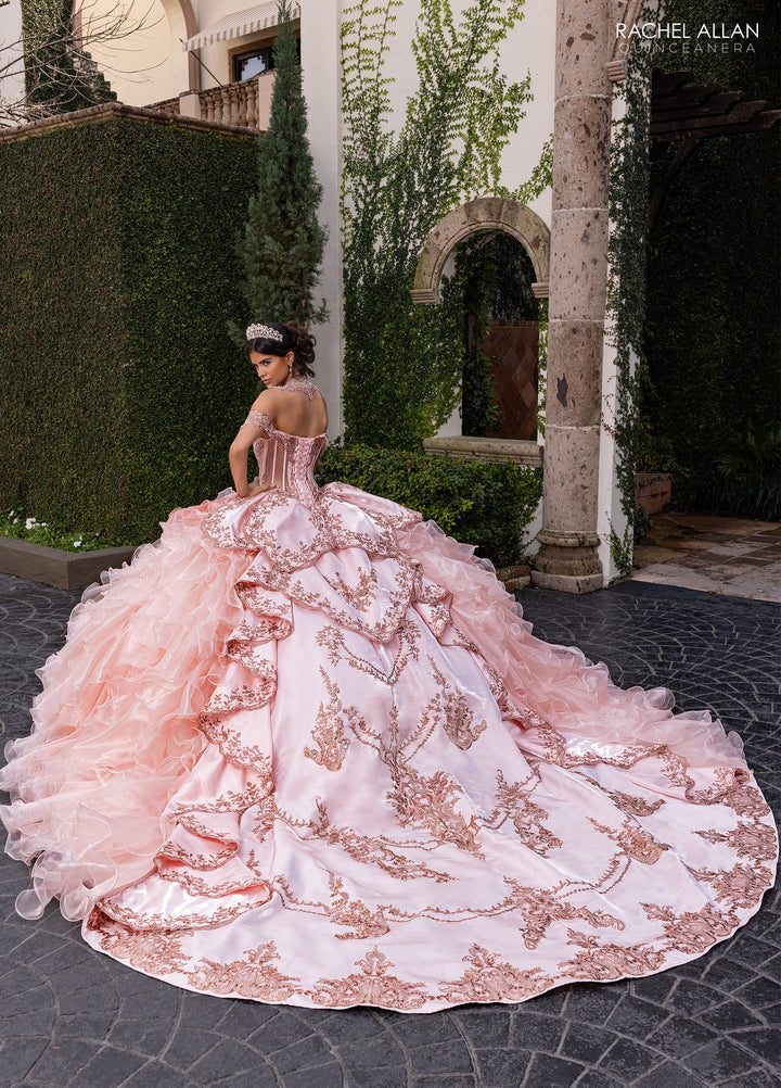 Ruffled Quinceanera Dress by Rachel Allan RQ6004
