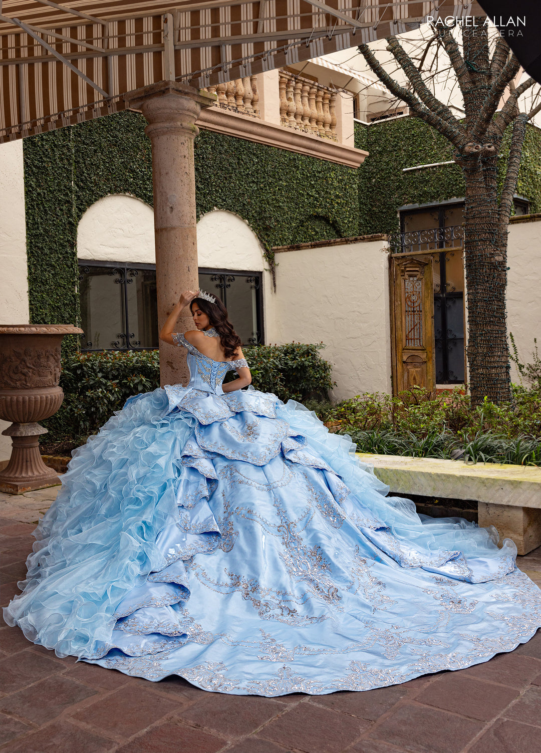 Ruffled Quinceanera Dress by Rachel Allan RQ6004