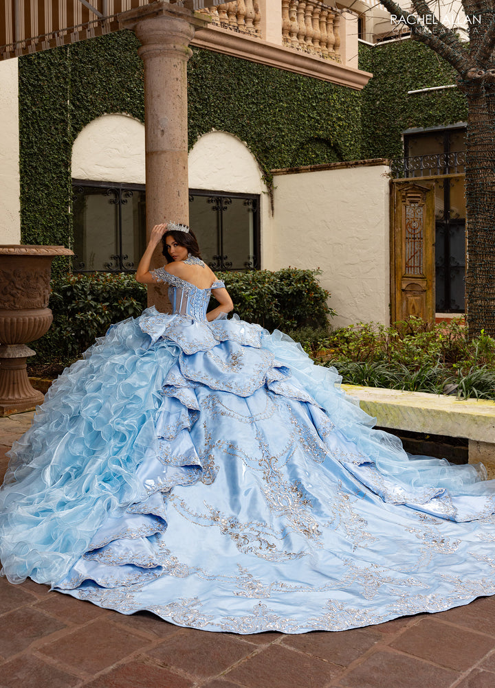 Ruffled Quinceanera Dress by Rachel Allan RQ6004