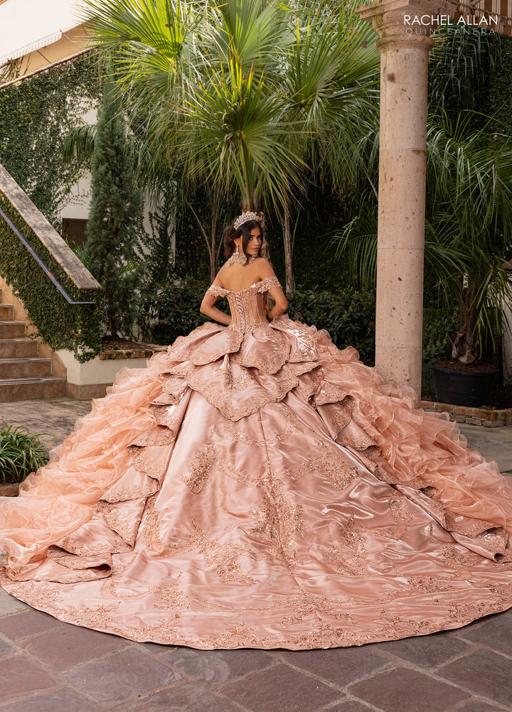 Ruffled Quinceanera Dress by Rachel Allan RQ6004