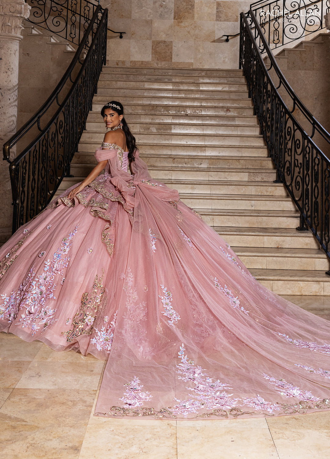Off Shoulder Quinceanera Dress by Rachel Allan RQ6010