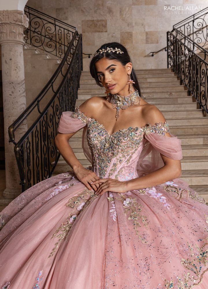Off Shoulder Quinceanera Dress by Rachel Allan RQ6010