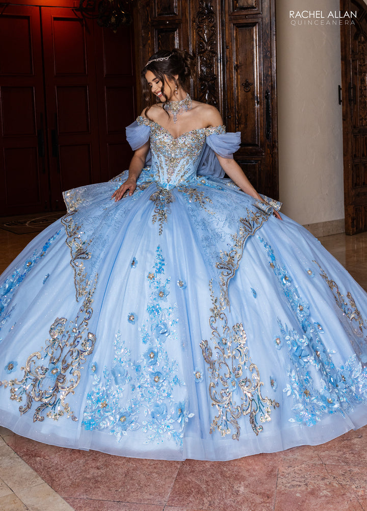 Off Shoulder Quinceanera Dress by Rachel Allan RQ6010