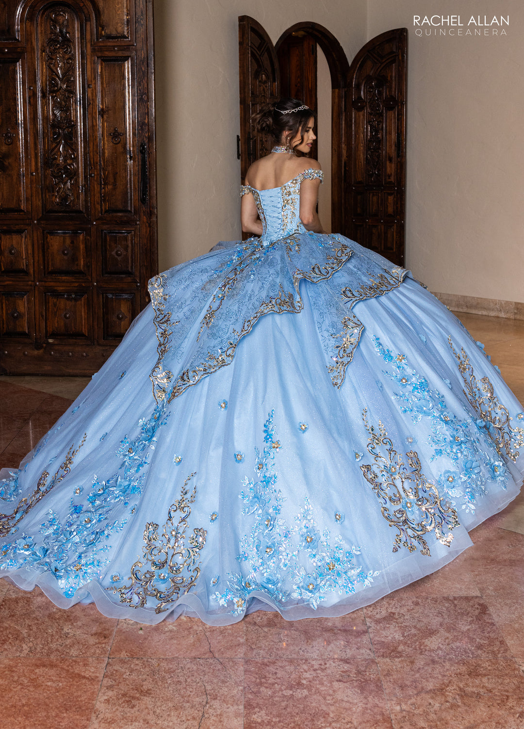 Off Shoulder Quinceanera Dress by Rachel Allan RQ6010