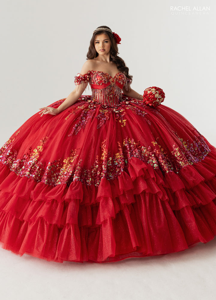Off Shoulder Quinceanera Dress by Rachel Allan RQ6012