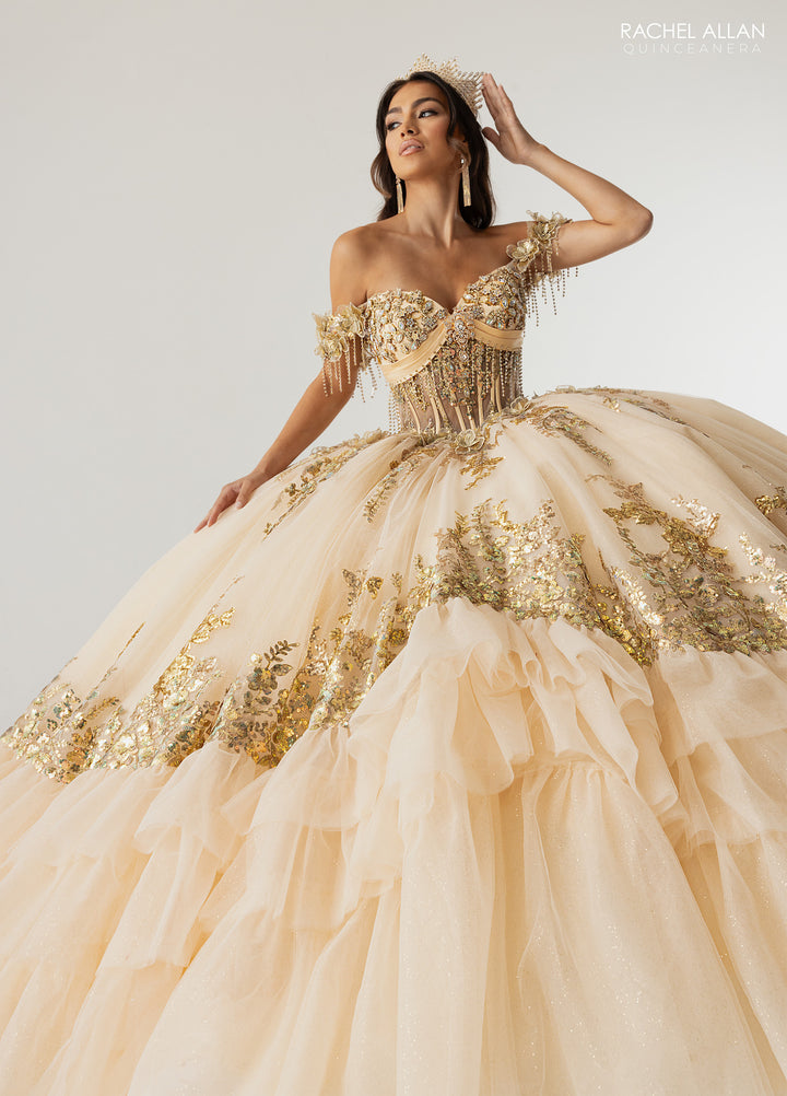 Off Shoulder Quinceanera Dress by Rachel Allan RQ6012
