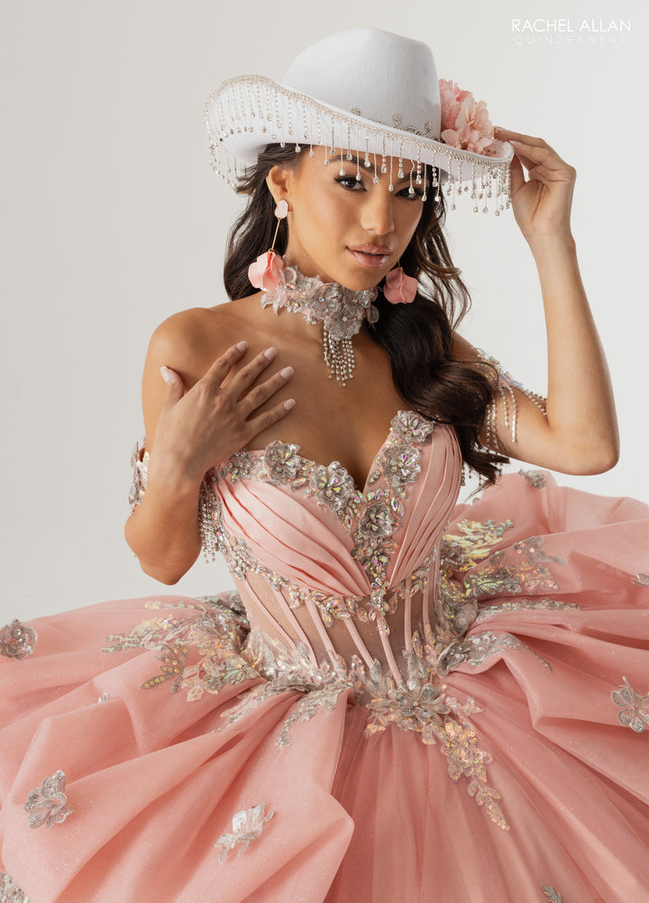 Off Shoulder Quinceanera Dress by Rachel Allan RQ6014