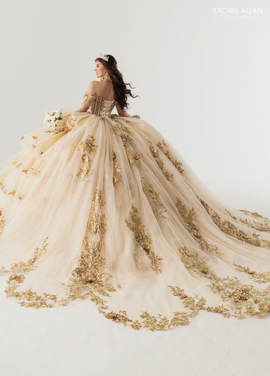 Off Shoulder Quinceanera Dress by Rachel Allan RQ6014