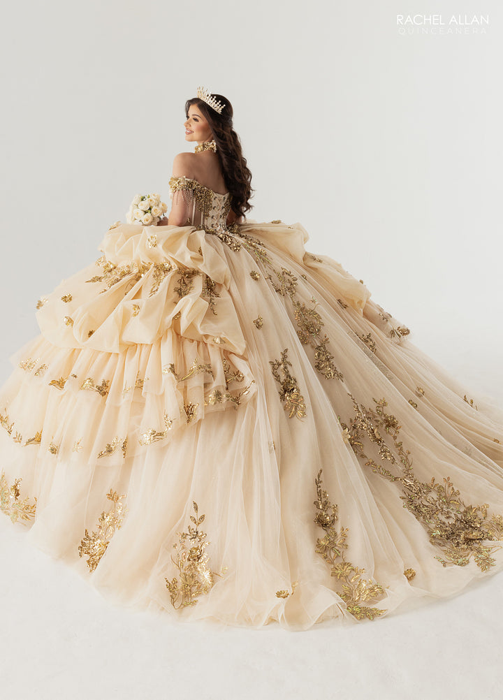 Off Shoulder Quinceanera Dress by Rachel Allan RQ6014