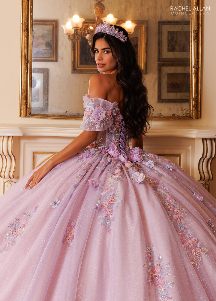 3D Floral Quinceanera Dress by Rachel Allan RQ6022