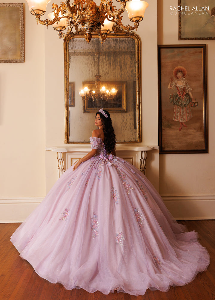 3D Floral Quinceanera Dress by Rachel Allan RQ6022