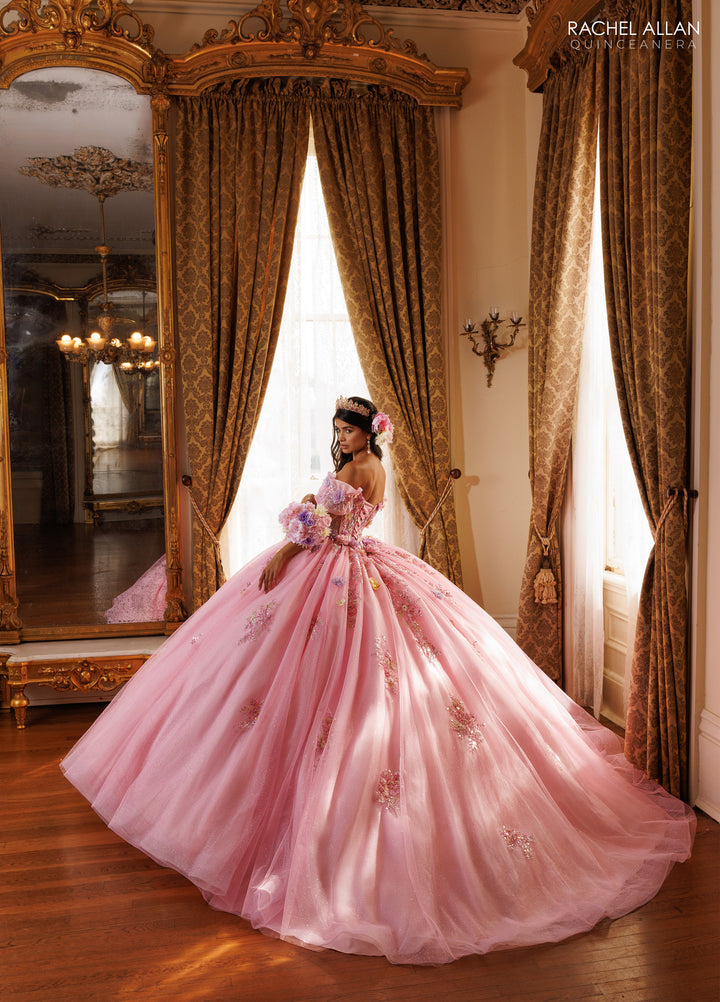 3D Floral Quinceanera Dress by Rachel Allan RQ6022