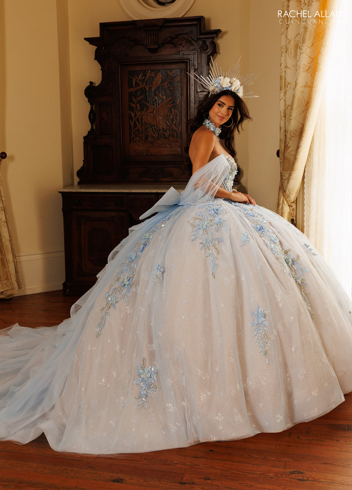 3D Floral Quinceanera Dress by Rachel Allan RQ6023