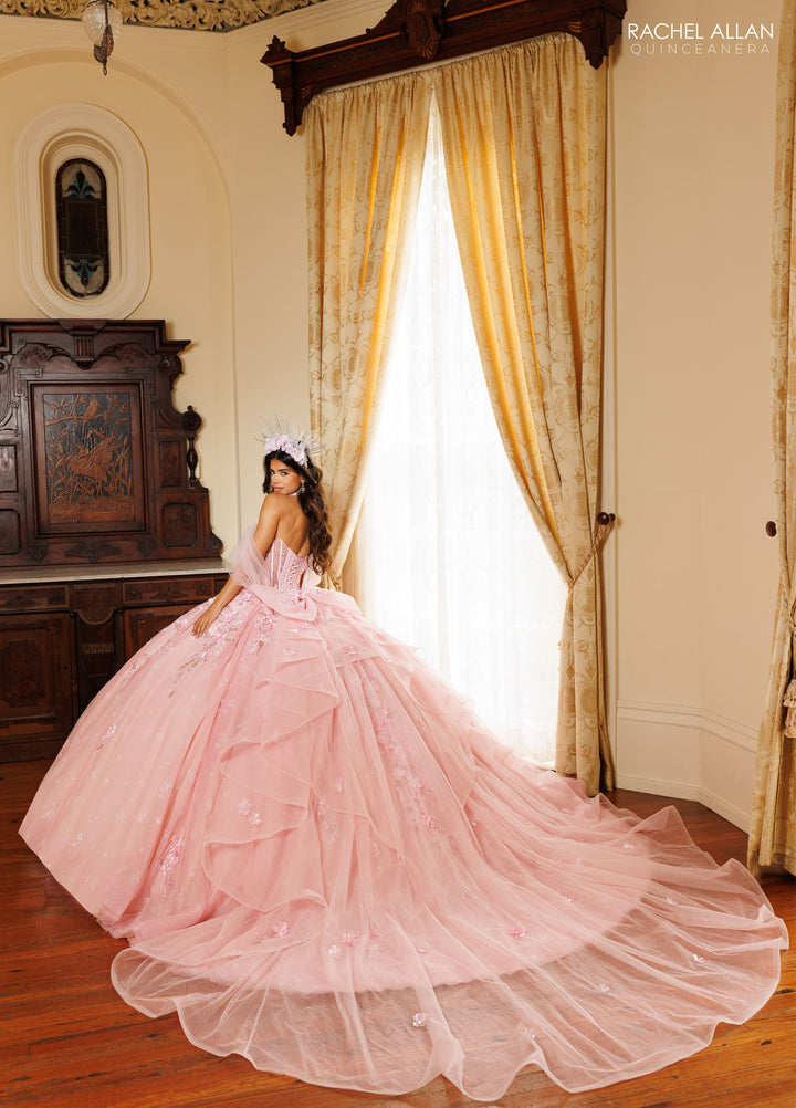 3D Floral Quinceanera Dress by Rachel Allan RQ6023