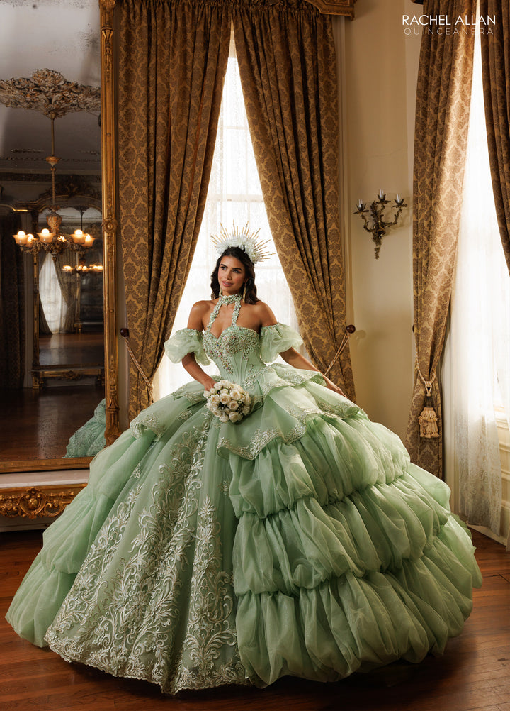 Strapless Layered Quinceanera Dress by Rachel Allan RQ6025