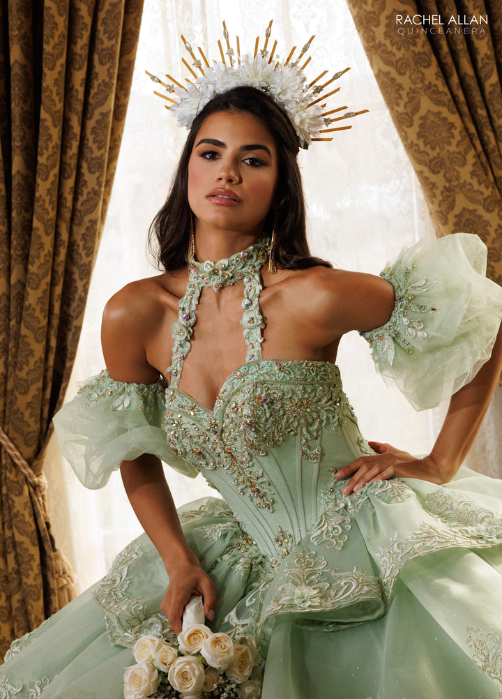 Strapless Layered Quinceanera Dress by Rachel Allan RQ6025