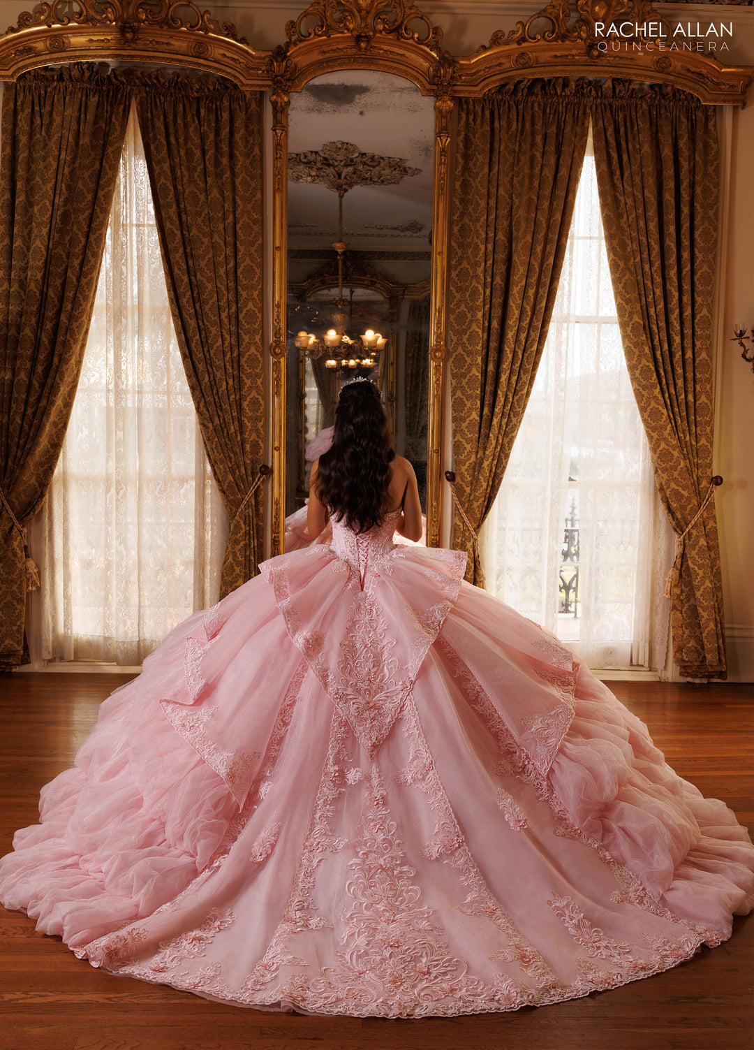 Strapless Layered Quinceanera Dress by Rachel Allan RQ6025
