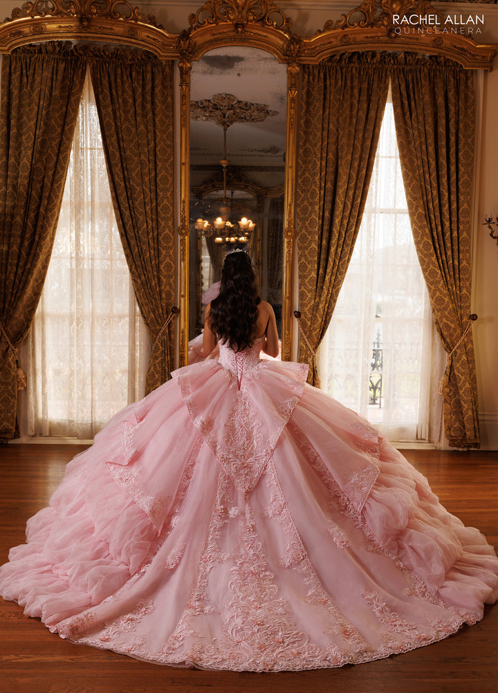Strapless Layered Quinceanera Dress by Rachel Allan RQ6025