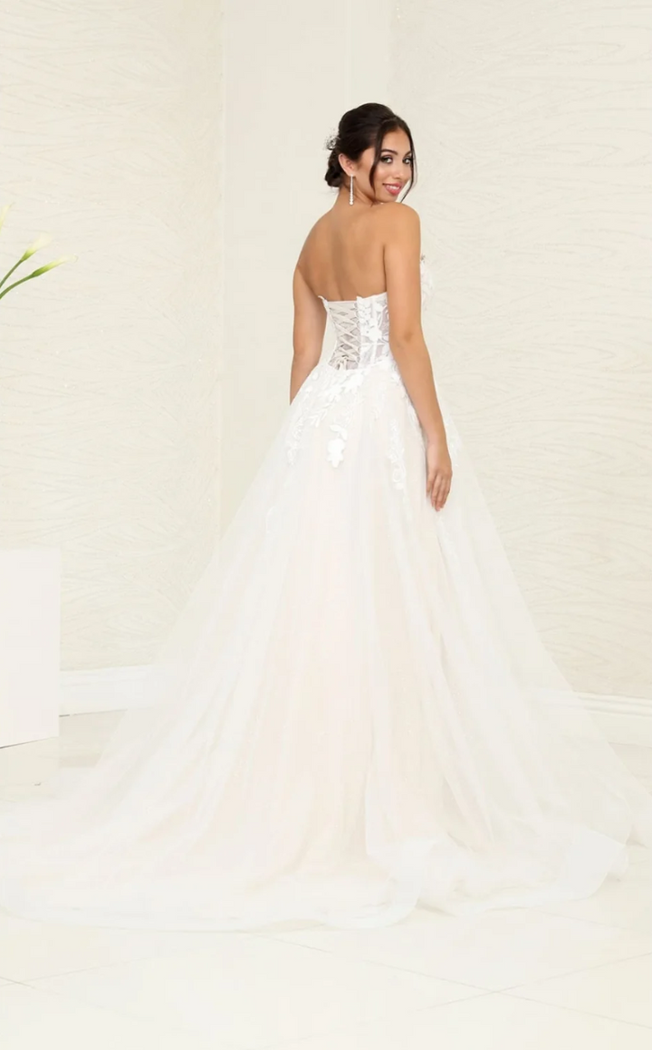 Strapless A-line Bridal Gown by May Queen RQ8131