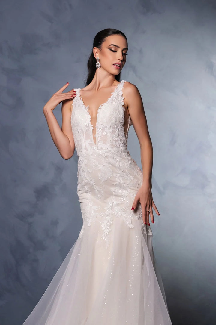 Sleeveless Mermaid Bridal Gown by May Queen RQ8181