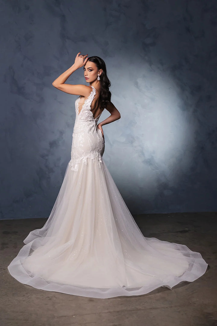 Sleeveless Mermaid Bridal Gown by May Queen RQ8181