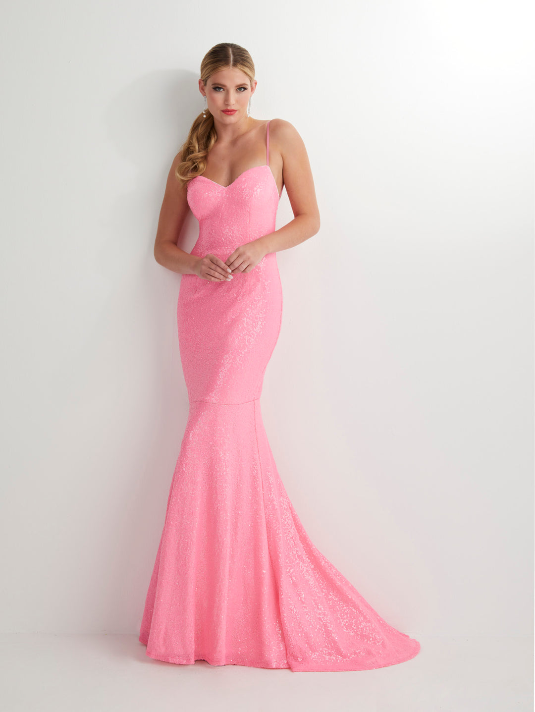 Sequin Sleeveless Sweetheart Mermaid Dress by Studio 17 12912