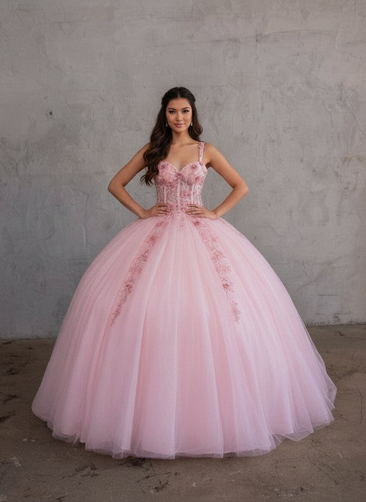Sleeveless Cape Sleeve Ball Gown by Calla SCL-30006