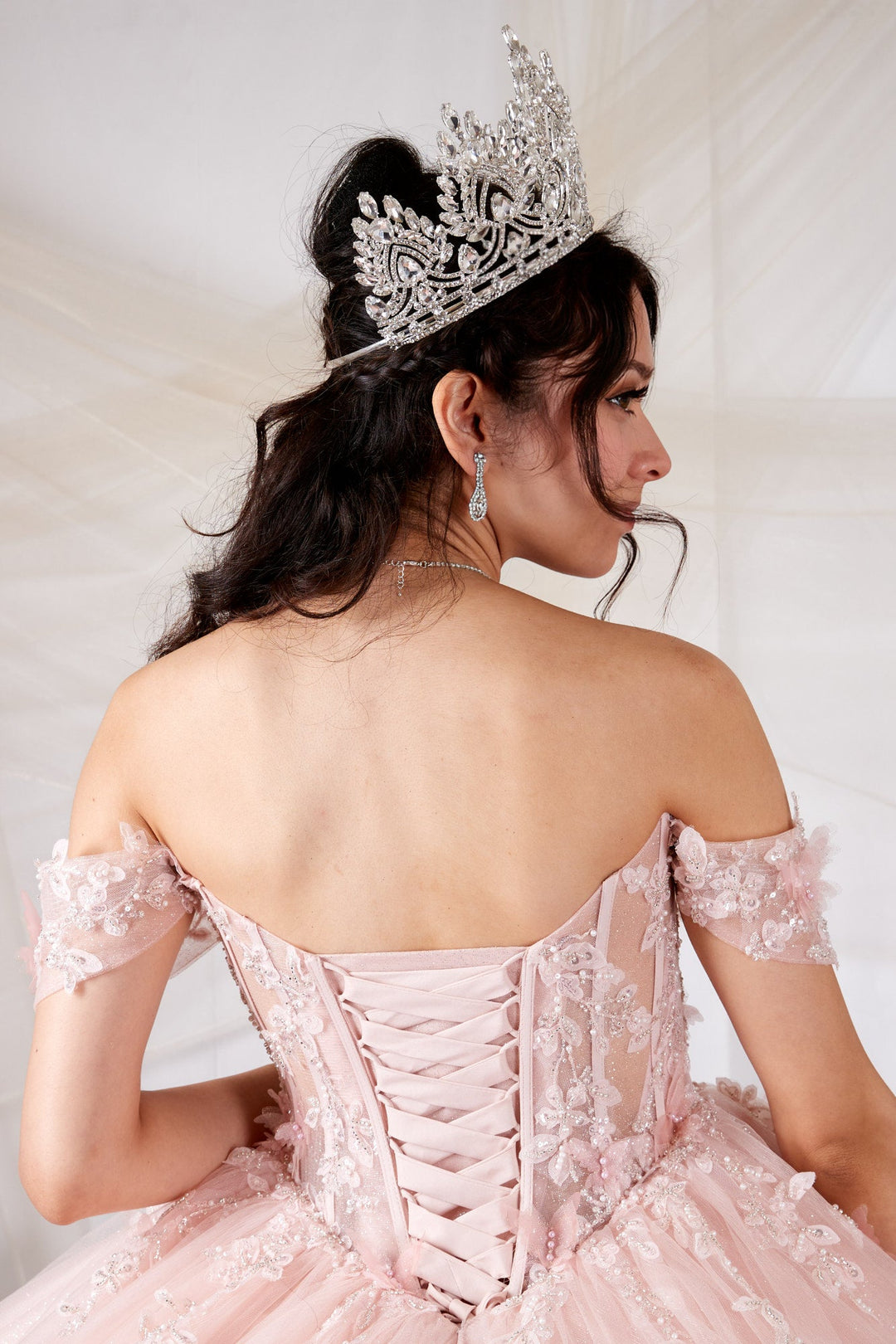 3D Butterfly Off Shoulder Ball Gown by Calla SCL-30015
