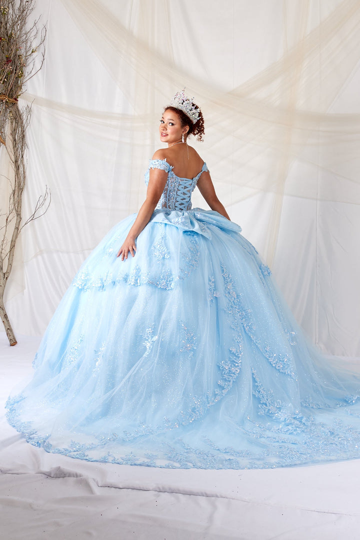 Off Shoulder Layered Ball Gown by Calla SCL-30040