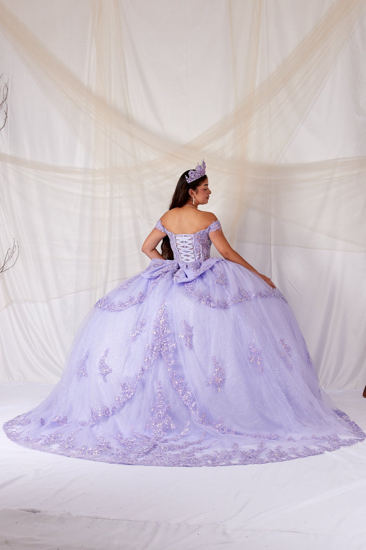 Off Shoulder Layered Ball Gown by Calla SCL-30040